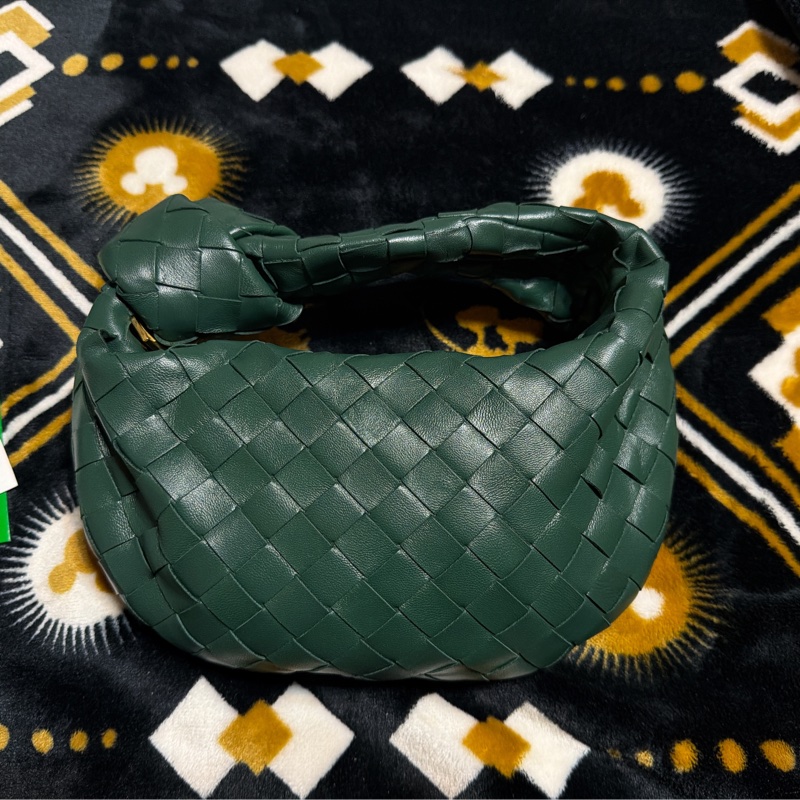 二手 BOTTEGA VENETA mini Jodie 墨綠色金扣 新款-1