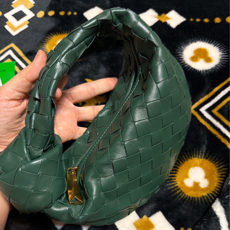 二手 BOTTEGA VENETA mini Jodie 墨綠色金扣 新款-2
