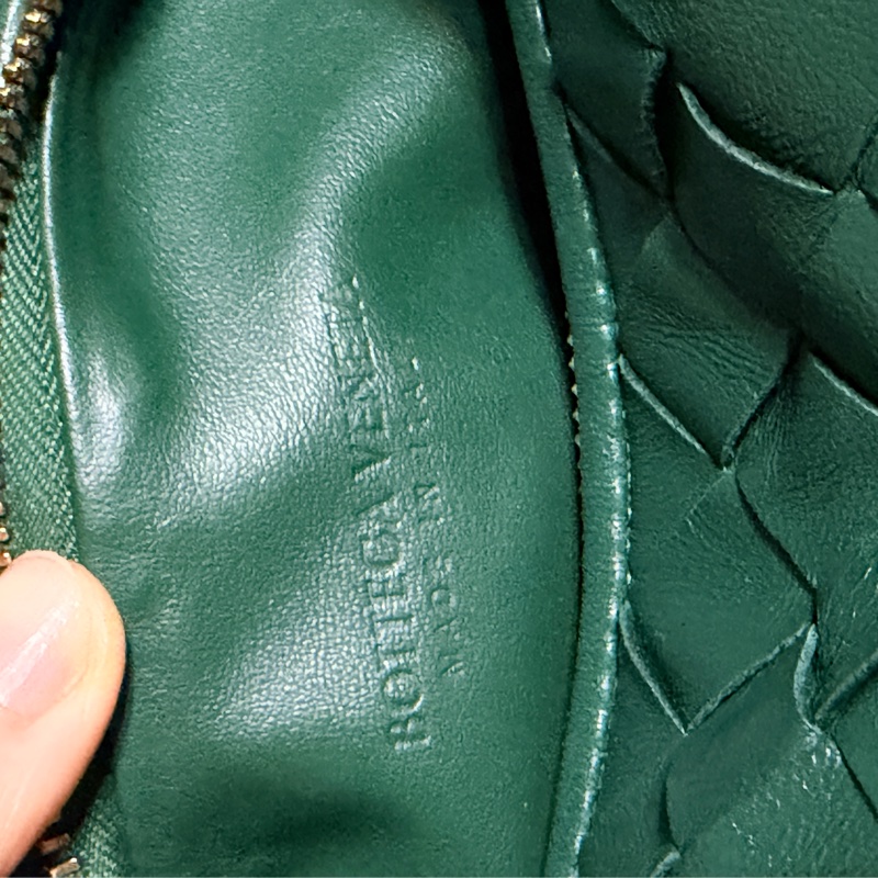二手 BOTTEGA VENETA mini Jodie 墨綠色金扣 新款-4