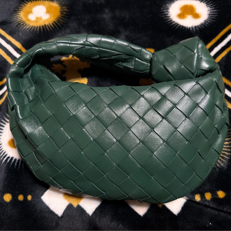 二手 BOTTEGA VENETA mini Jodie 墨綠色金扣 新款-8