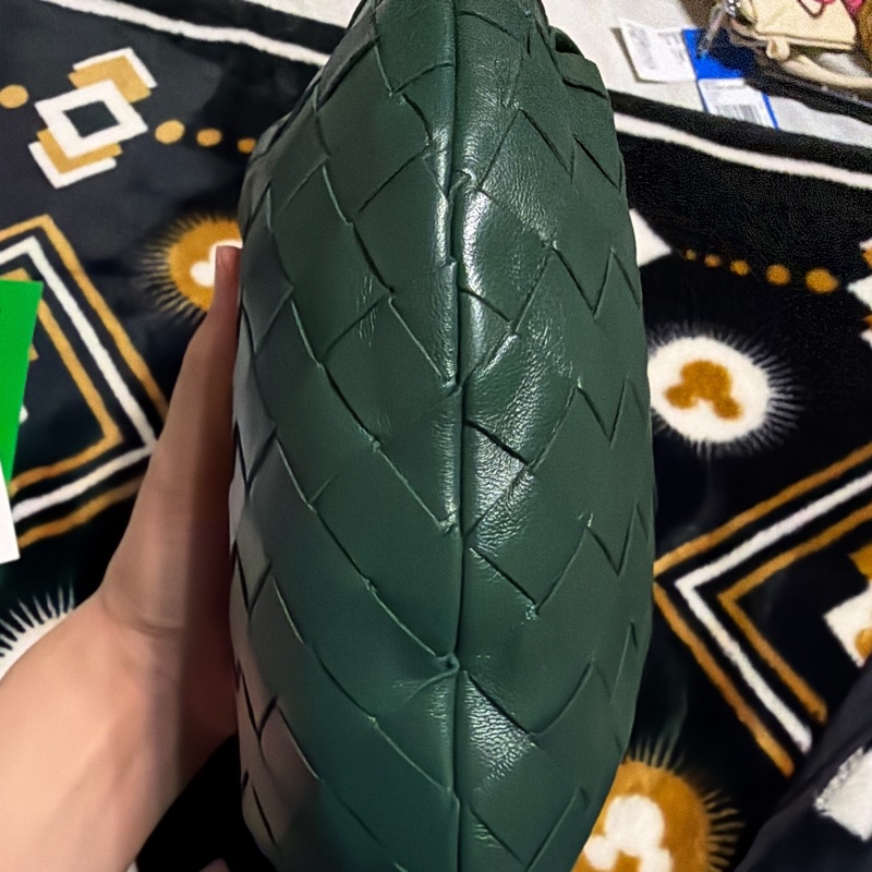 二手 BOTTEGA VENETA mini Jodie 墨綠色金扣 新款-13