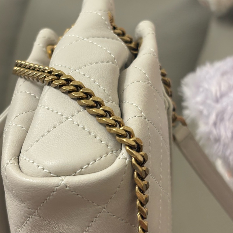 二手美況🎀YSL Noilta  肩背包 斜背包 白色-3