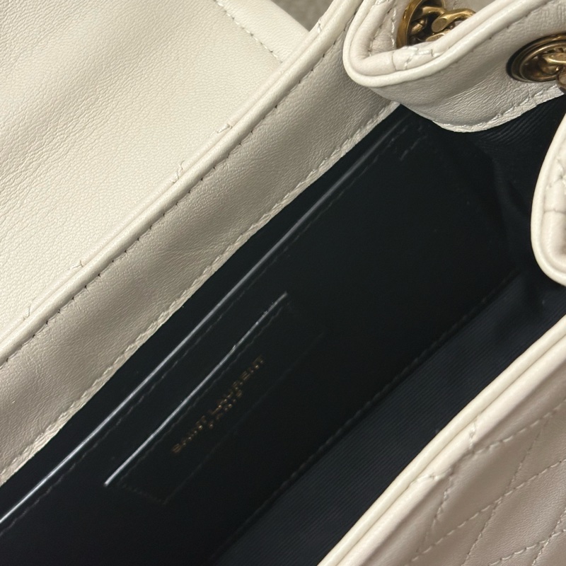 二手美況🎀YSL Noilta  肩背包 斜背包 白色-4