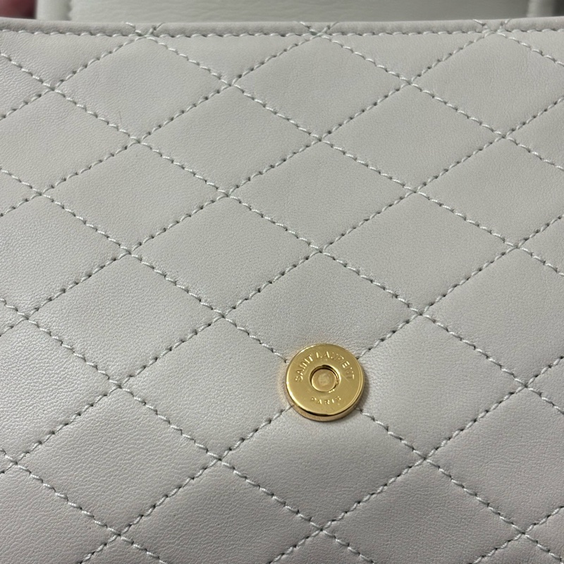 二手美況🎀YSL Noilta  肩背包 斜背包 白色-6