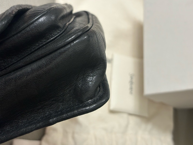 二手美況🎀YSL Niki Mini 新款 黑銀 斜背 肩背-3