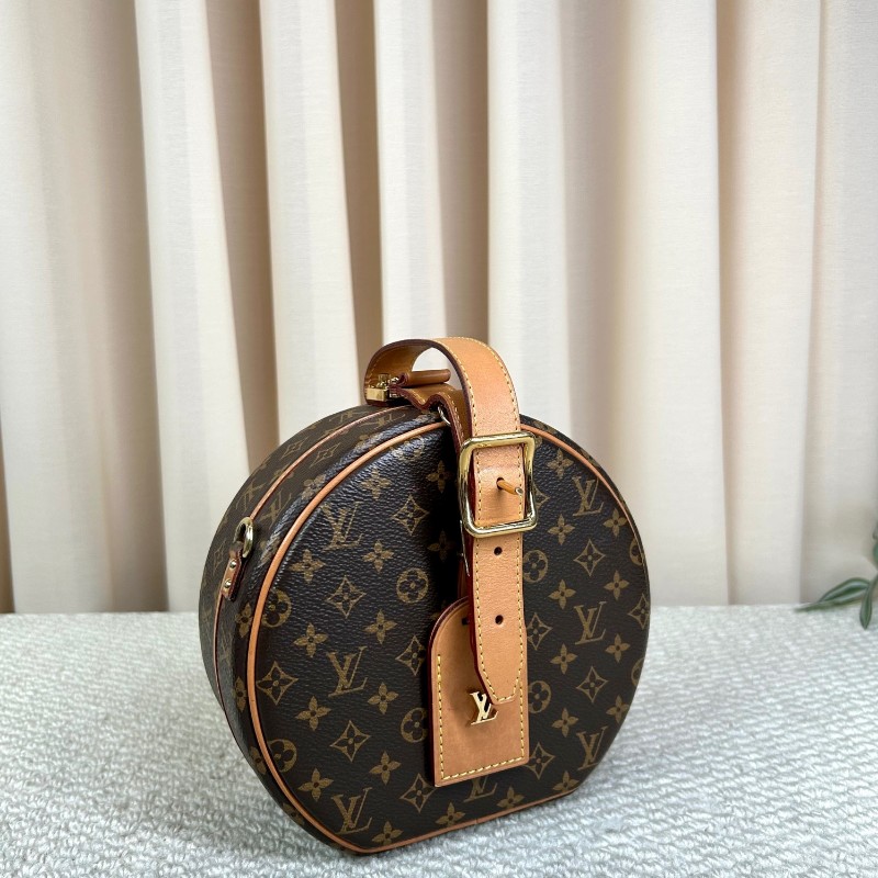 LV路易威登老花硬圆饼包 经典老花 硬挺包型 日常百搭 有肩带 可单肩可斜挎可手提-2