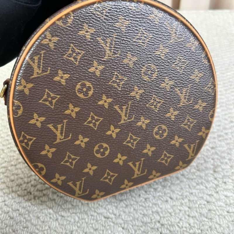 LV路易威登老花硬圆饼包 经典老花 硬挺包型 日常百搭 有肩带 可单肩可斜挎可手提-12