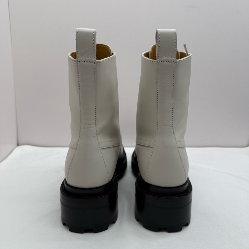 99新 愛馬仕/Hermes Funk米白色Kelly短靴 尺碼：37碼-1