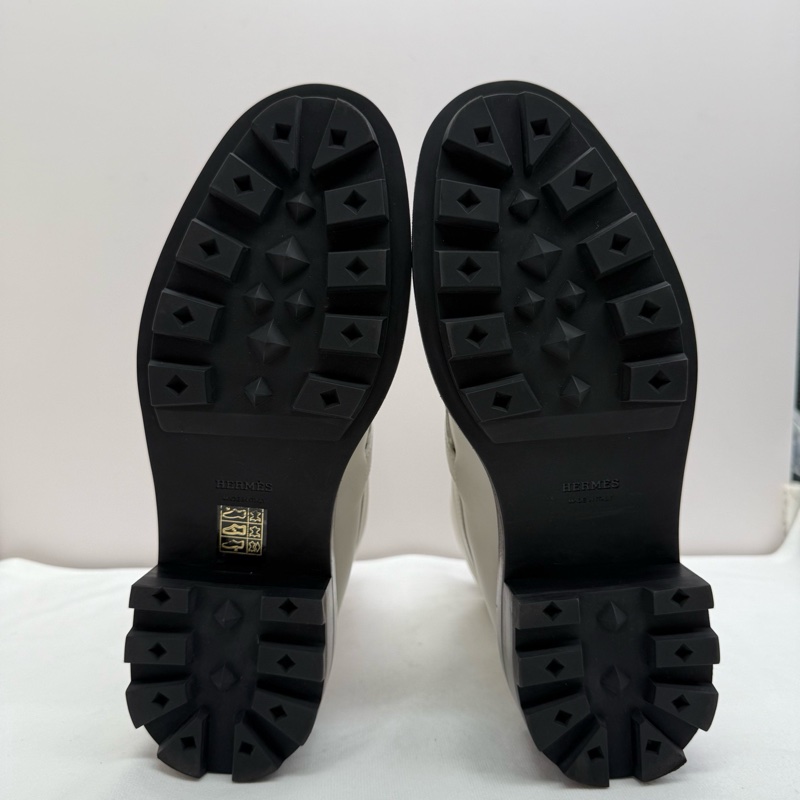 99新 愛馬仕/Hermes Funk米白色Kelly短靴 尺碼：37碼-6