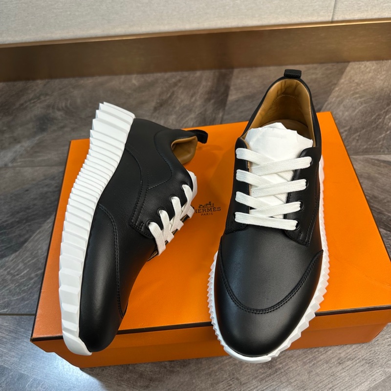 閒置新 未使用Hermes 愛馬仕 全皮運動鞋 休閒鞋 厚底超輕 女款 黑色36碼-3