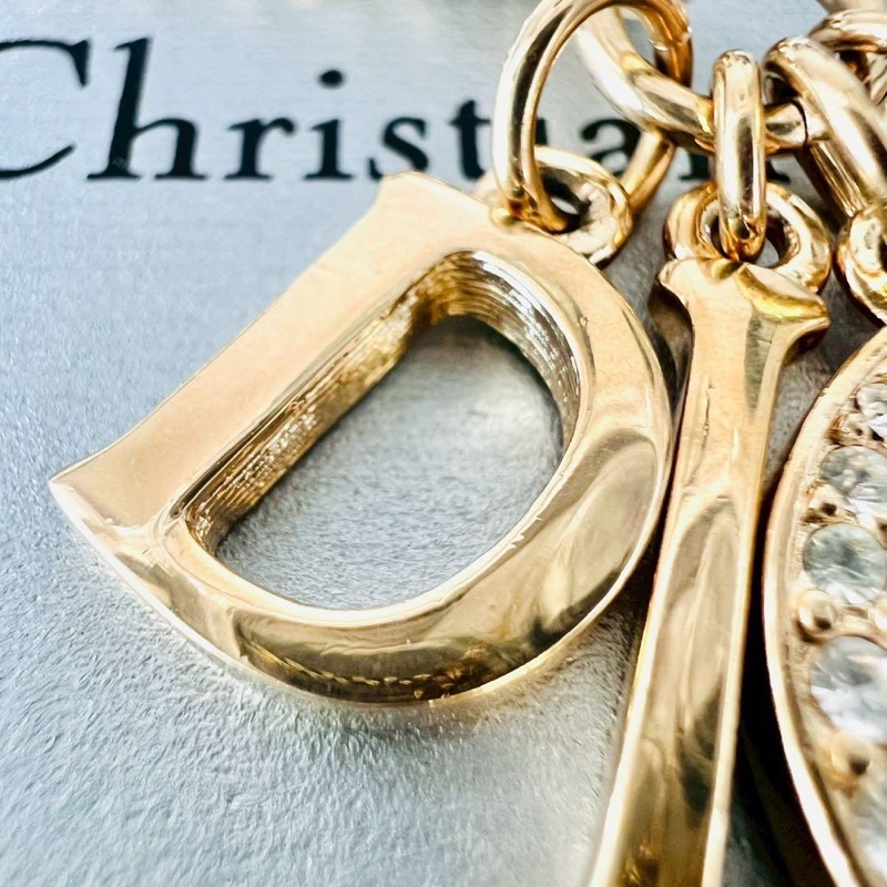 🌷Dior 水鑽愛心項鍊 ｜經典花紋✦fufu style 精品✦ 氣質款｜-5