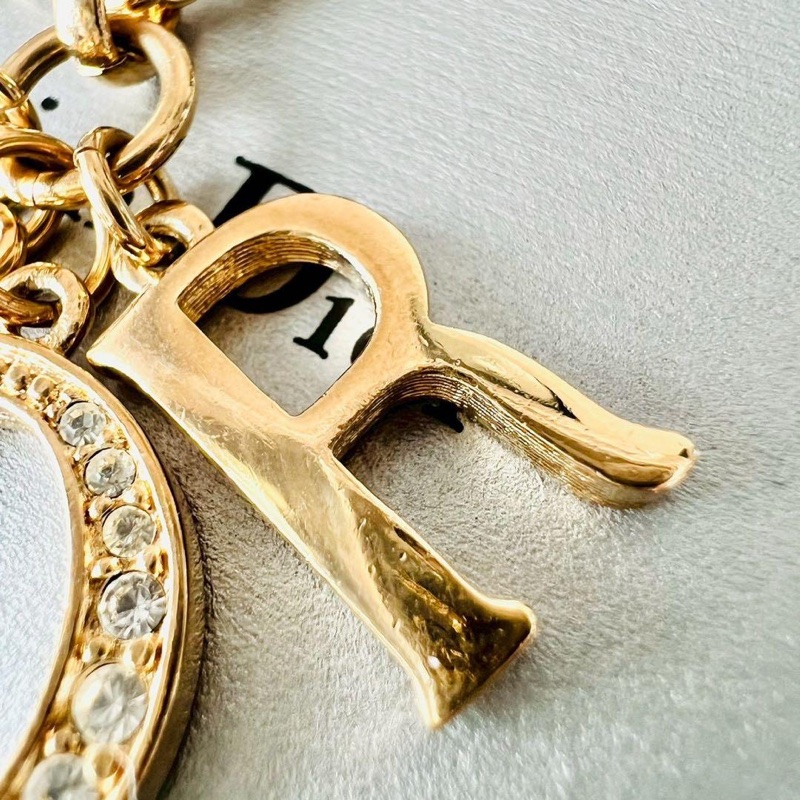 🌷Dior 水鑽愛心項鍊 ｜經典花紋✦fufu style 精品✦ 氣質款｜-8