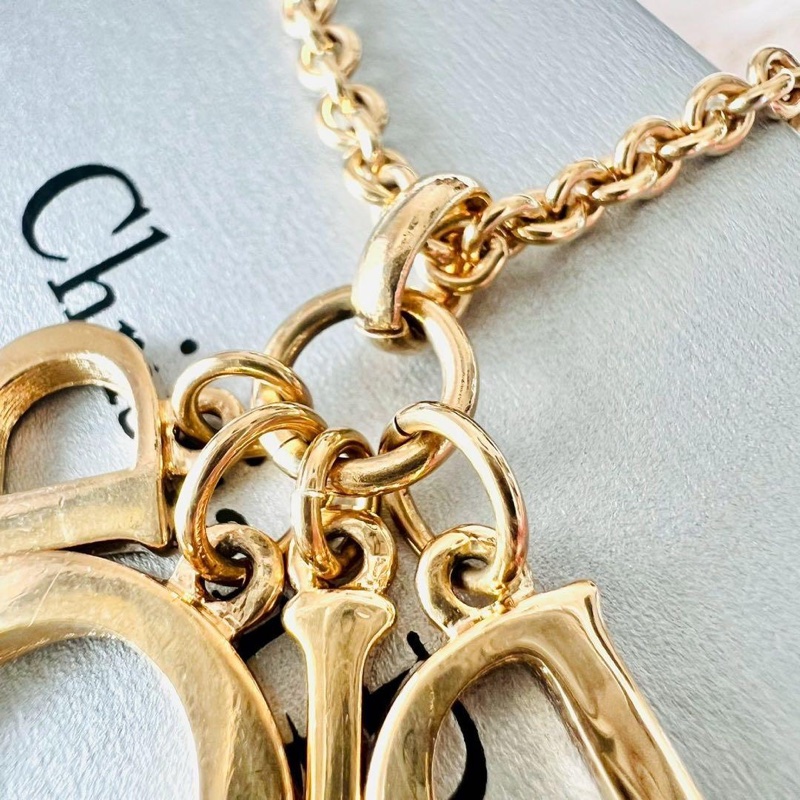 🌷Dior 水鑽愛心項鍊 ｜經典花紋✦fufu style 精品✦ 氣質款｜-17