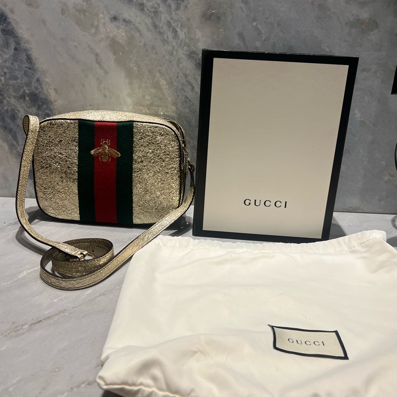 Gucci 蜜蜂相機包-0