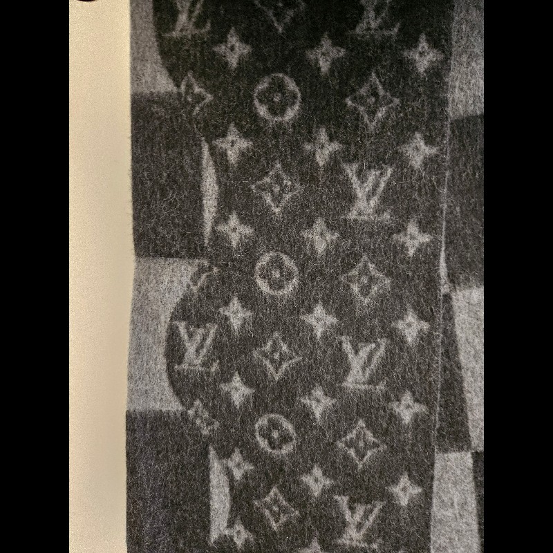 LV x Nigo 圍巾 Damier Geant Wave LV² 限量聯名 HUMAN MADE 絕版 Monogram Scarf 男女生皆可-4