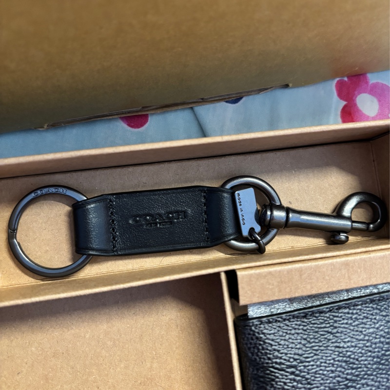 【COACH】經典LOGO三合一皮夾（碳灰色/黑色）-7