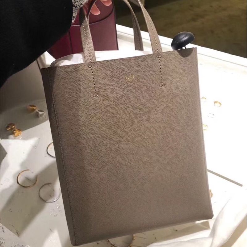 Celine Cabas水桶包  大象灰 牛皮 23*28*10 98新配件塵袋-0