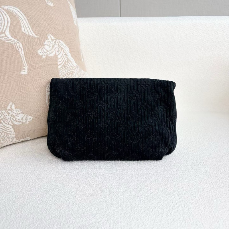 LV限量手提包 漆皮拼絨面24*16*5 98新配件塵袋-6