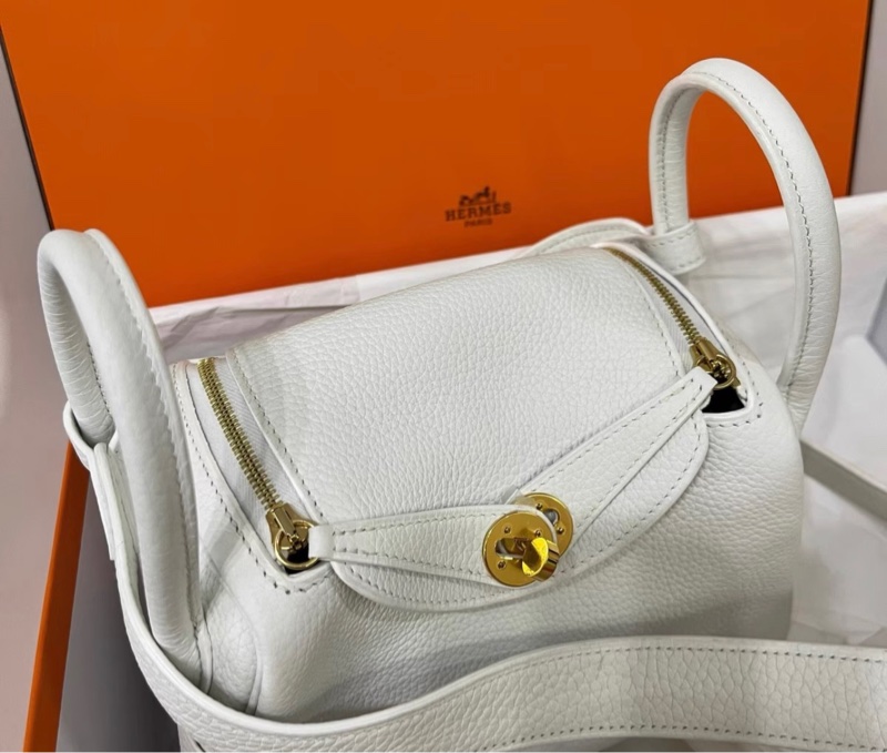 購證✨🩷  Hermes愛馬仕純白金扣 Mini Lindy B刻-2