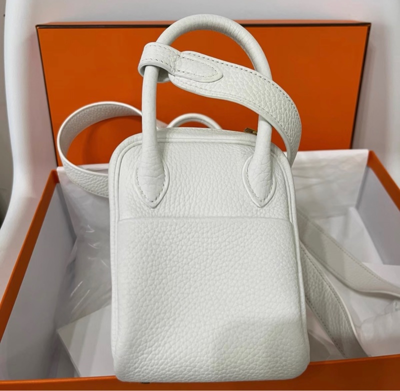 購證✨🩷  Hermes愛馬仕純白金扣 Mini Lindy B刻-4