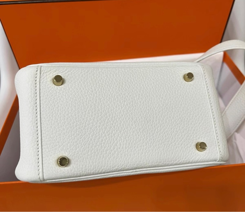 購證✨🩷  Hermes愛馬仕純白金扣 Mini Lindy B刻-5