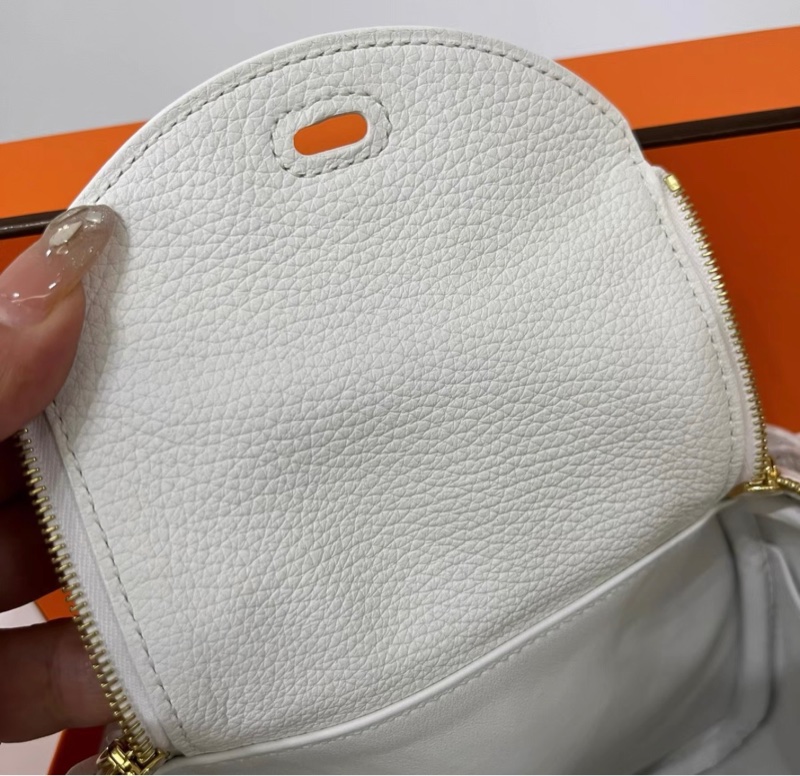 購證✨🩷  Hermes愛馬仕純白金扣 Mini Lindy B刻-7