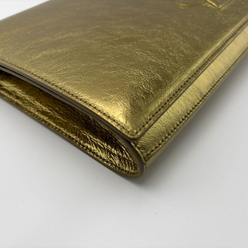 Saint Laurent（YSL）Belle de Jour 系列 金屬色手拿包-12