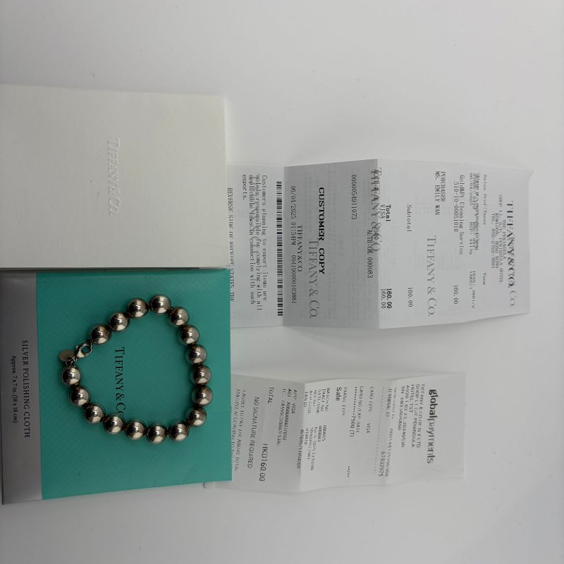 Tiffany & Co.（蒂芙尼）經典珠式（Bead）手鏈-0