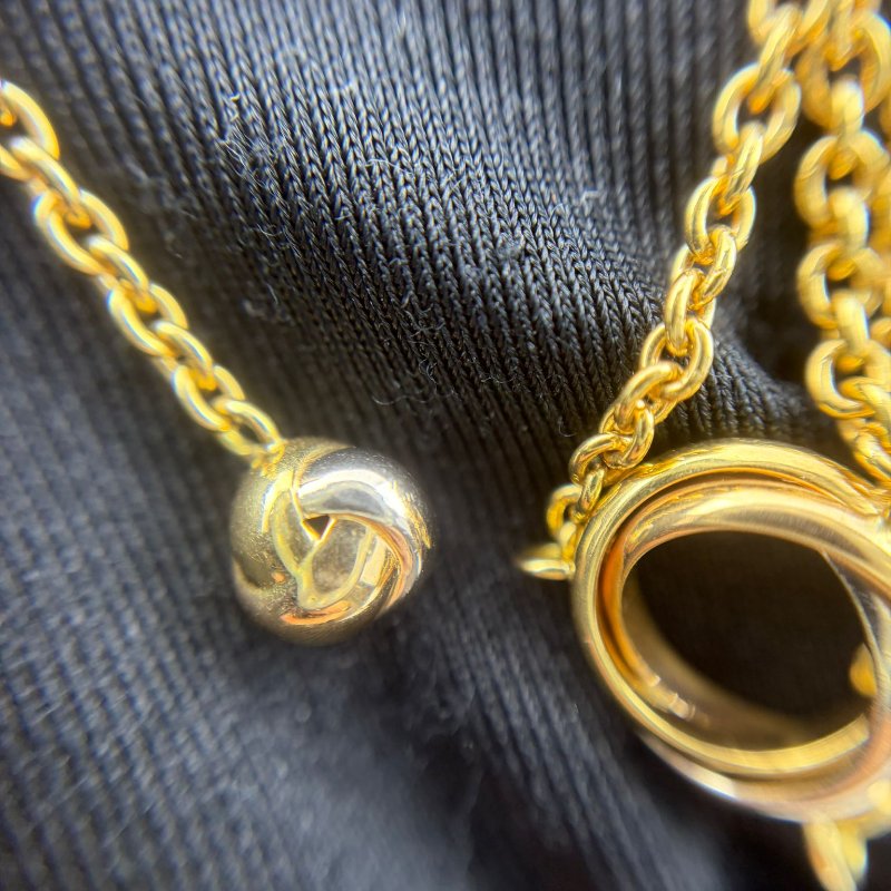 Cartier（卡地亞）Baby Trinity 三色金項鍊-4