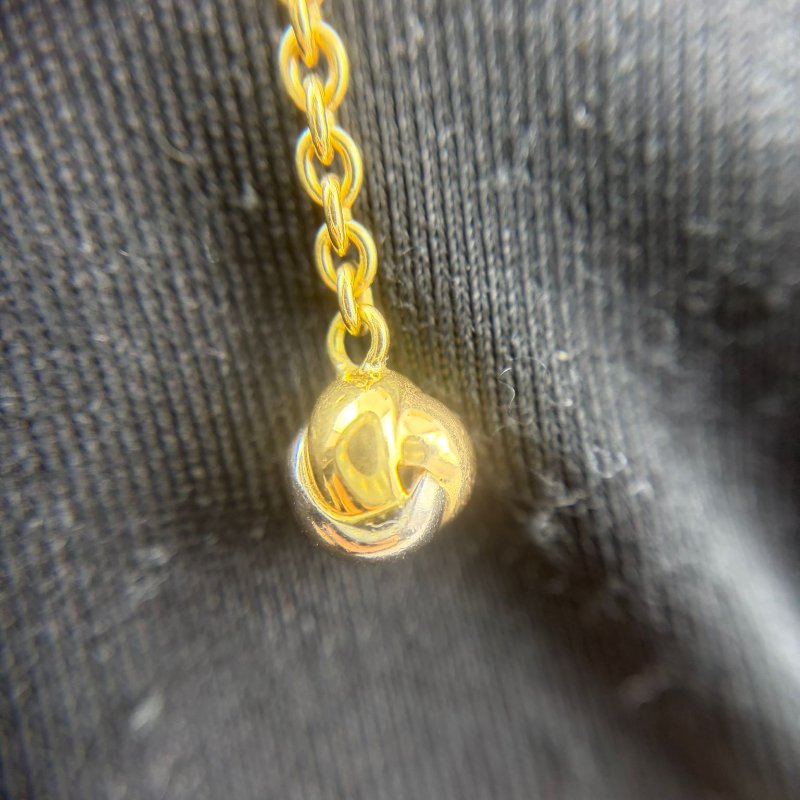 Cartier（卡地亞）Baby Trinity 三色金項鍊-5