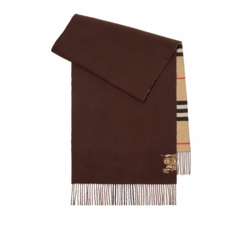 Burberry 女士 寬版雙面格紋圍巾均碼碼210cm*50cm-0