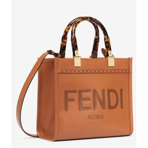Fendi 女士 小號Sunshine徽標單肩包均碼碼小號、25.5cm*12cm*22.5cm