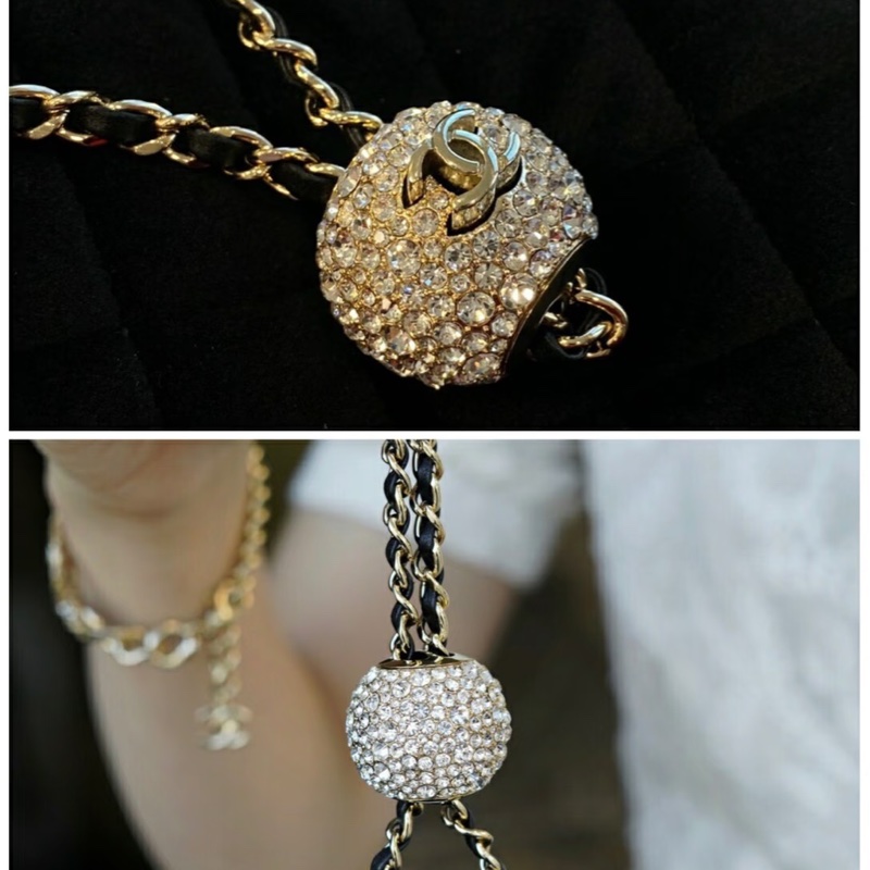 香奈兒絕版Chanel黑色絲絨水鑽金球束口MINI水桶包AS1894-3