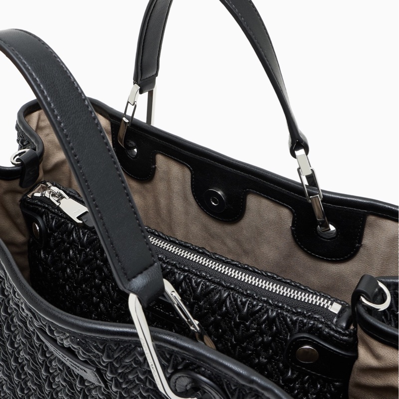 Emporio Armani 女士 絎縫效果中號 MYEA 單肩包均碼碼37.5cm*11.5cm*27cm-4