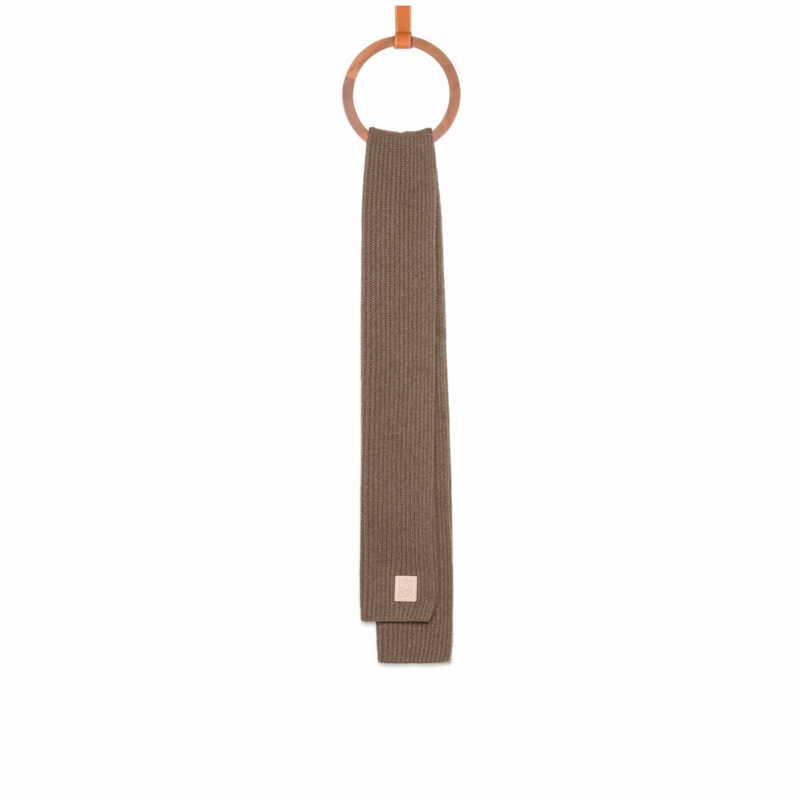 Loewe 女士 圖案羊絨圍巾均碼碼27cm*180cm-4