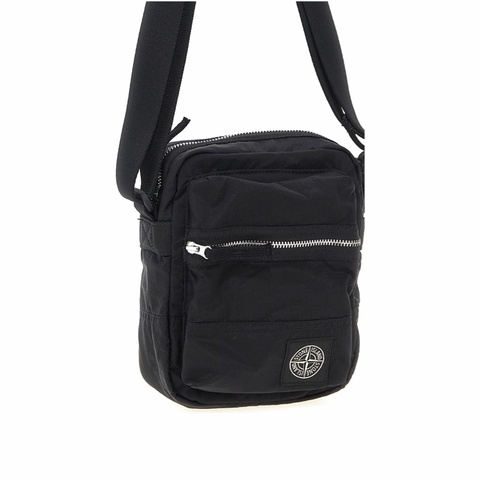 Stone Island 男士 標誌貼片肩帶斜挎包均碼碼16cm*8cm*20cm