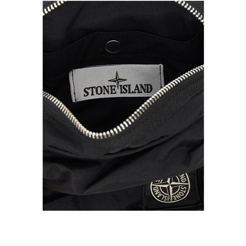 Stone Island 男士 標誌貼片肩帶斜挎包均碼碼16cm*8cm*20cm-3