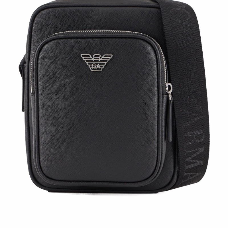 Emporio Armani 男士 徽標單肩包均碼碼17cm*6.5cm*21cm-0