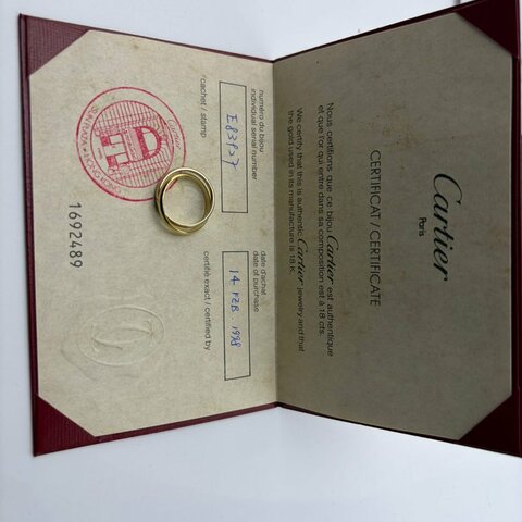 Cartier（卡地亞）Trinity 經典三色金戒指