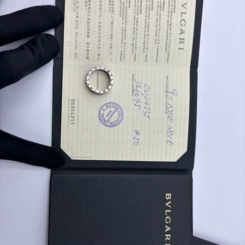 Bvlgari（寶格麗）The Children系列 18K 白金戒指