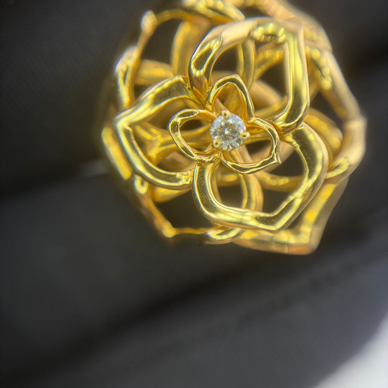 Piaget（伯爵）Piaget Rose 系列 18K 玫瑰金鑽石戒指-0
