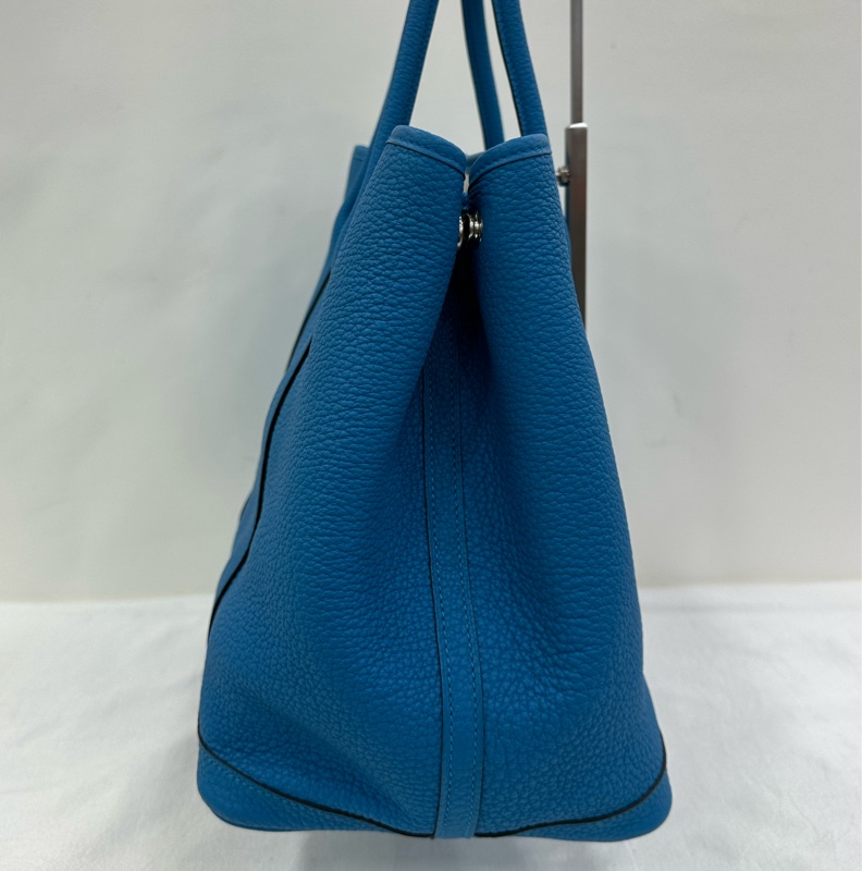Hermes 愛馬仕 Garden party 36 花園36藍色銀扣 A刻-3