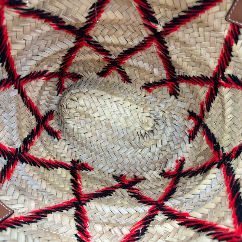 LOEWE 羅意威 刺繡菜籃編織包-5