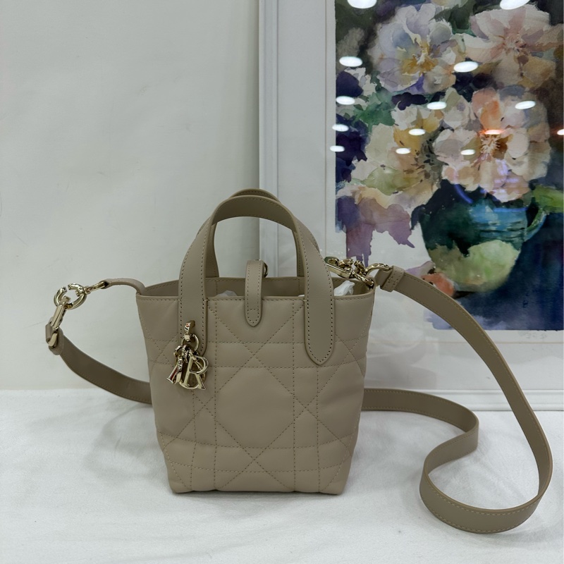 Dior 迪奧 Toujours垂直版小號/奶茶米色-1