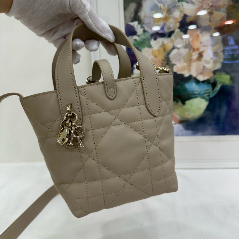 Dior 迪奧 Toujours垂直版小號/奶茶米色-5