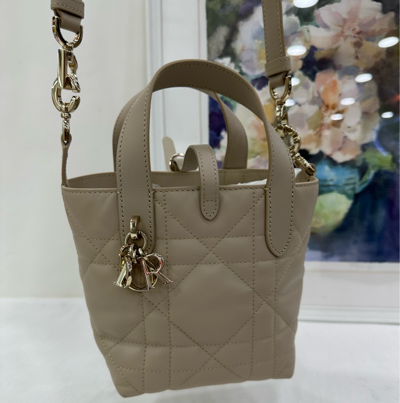 Dior 迪奧 Toujours垂直版小號/奶茶米色-6