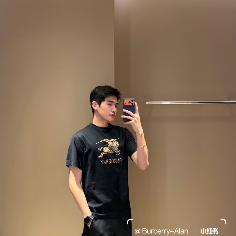 805 Burberry 騎士LOGO短袖 #男女可穿 #L號-0