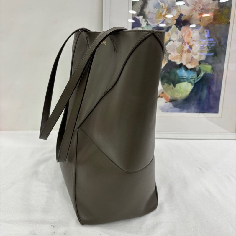 Loewe羅意威，Puzzle Fold橄欖綠中托特折疊包 25年-3