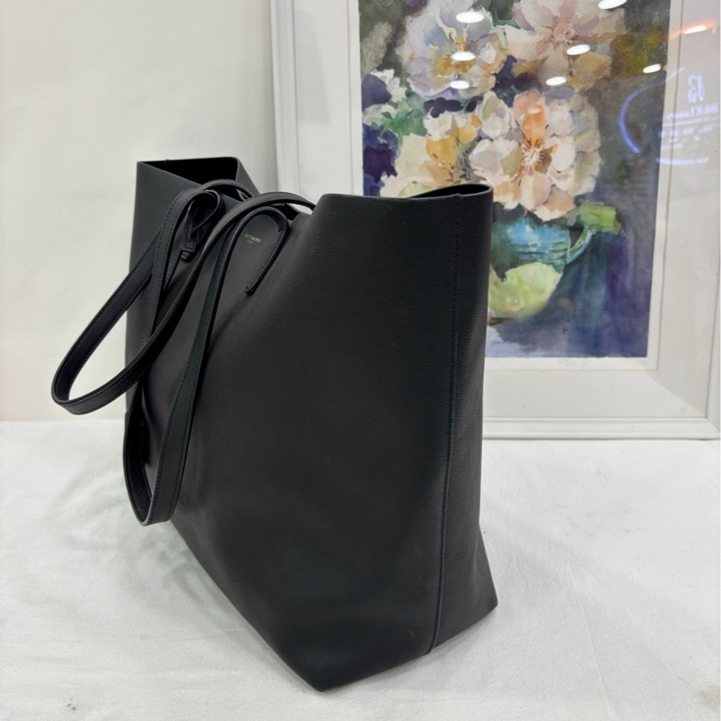 YSL聖羅蘭黑色子母托特包 缺子袋 19年 尺寸37*28*13cm-3
