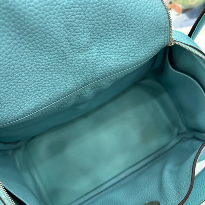 愛馬仕/Hermes Lindy26 手提單肩包 馬卡龍藍 TC皮 T刻-8